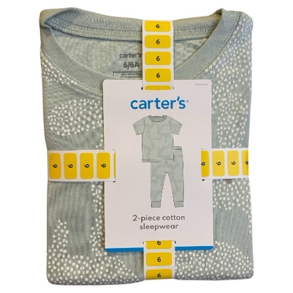 Carter's Other - NWT Carter's Kids 2 Piece Cotton Pajama Set  Sage Bunny Size 6